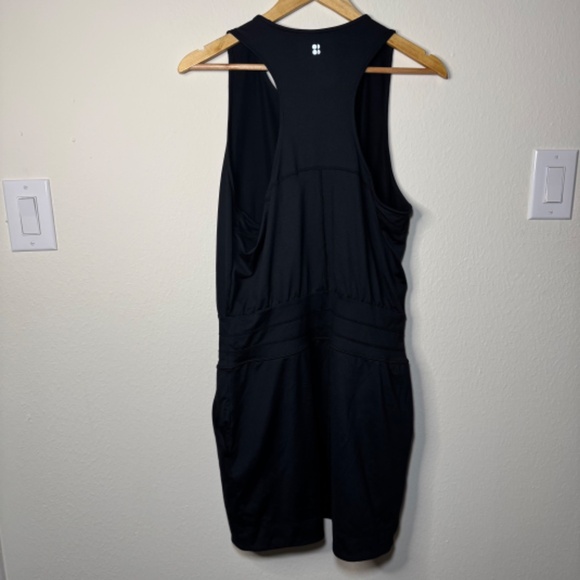 Sweaty Betty Gaia Yoga Dress Women's Size 10 Black Athleisure Performance - Picture 6 of 7